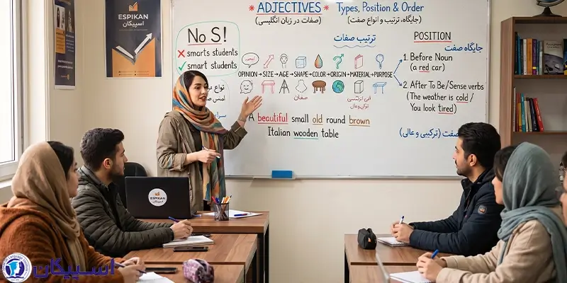 صفات در زبان انگلیسی